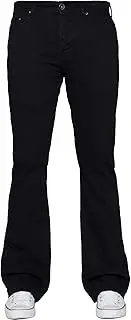 [Enzo] Mens Bootcut Wide Leg Jeans Stretch Bell Flared Denim Pants All Waist Sizes