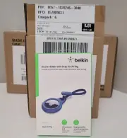 Apple Air Blue Tag Belkin Secure Holder with Key Ring Brand New