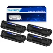 4PK Q2612A 12A Toner Cartridge For HP LaserJet 3050 3052 3055 M1319 M1319f 1010