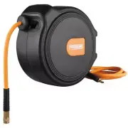 Freeman Air Hose Reel 65' Compact Retractable 1/4" Hose Wall Mount Swivel Black