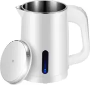 0.6L Mini Electric Kettle Stainless Steel, Portable Travel Tea Kettle New
