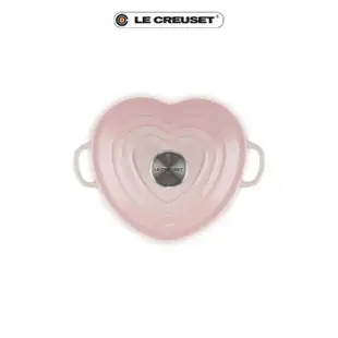 【Le Creuset】琺瑯鑄鐵鍋愛心鍋 20cm 貝殼粉