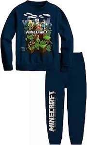 [Minecraft] Boys' Long Sleeve Knit Top and Jogger Set