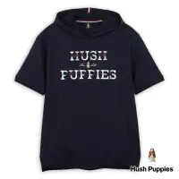 在飛比找momo購物網優惠-【Hush Puppies】男裝 帽T 經典格紋矽膠英文刺繡