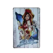 3x Vintage Tin Sign Got A Little Captain In You 200x300mm Bar Pub Metal Retro