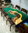 Epoxy Dining Table - Custom Game Table - Resin Coffee Table - Kitchen Table top