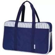 Akashiya Calligraphy Bag Striped Tote Navy AFK38TB-NV