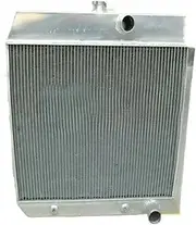 Aluminum Radiator Compatible For Chevrolet Chevy W/Cooler Bel Air 150 Corvette Truck L6 V8 1949-1954 1950 1951 1952 1953 Auto Manual