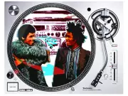 BASQUIAT vs RAMMELLZEE 12" DJ Turntable Slipmat for Vinyl Records