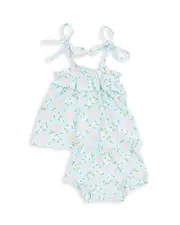Angel Dear Girls' Ruffled Top & Bloomer Set - Baby