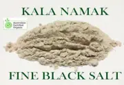 1kg Kala Namak Black salt fine/table grade Organic-Vegan specialty salt/flavour