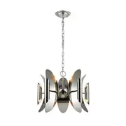 STRATO Polished Nickel Hardware With Stainless Steel 10 Light Pendant - STRATO1