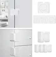 CMINGJ Cabinet Locks(12-Pack) for Babies, Kids and Toddlers Proofing Cabinet Child, Safety Locks Suitable for Cabinets, Drawer and Refrigerator with Easy Installation (9 Flat Lock+3 Right Angle Lock)