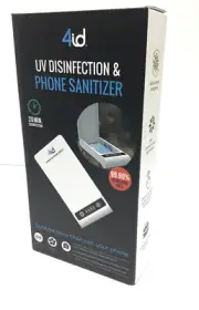 4id UV-C Disinfection & Phone Sanitizer, 99.99% Sterilizing Rate-White