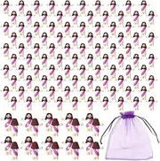 Mini Jesus Figurines in Bulk 100 Pack Little Jesus Figures Pocket Size Jesus Mini Figure Religious Christ Savior Jesus for Christmas Decorations Thanksgiving Day Sunday School Easter Eggs Stuffers