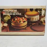 Rockline 5qt Electric Automatic Dutch Kettle W/French Fryer Basket Stew Roast