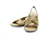 Naturalizer Mai Tai Camel Tan Beige Leather Slip On Sandals 7 M NEW Sling Back