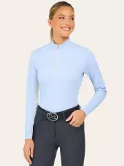 R.J. Classics Libby Long Sleeve Ladies Shirt - Blue Coastal Palm