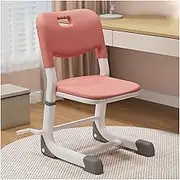 Kids Height Adjustable Toddler Chair,Study Desk Task Chair with Ergonomic Back,Multifunctional Interactive Workstation for School Study or Play(Pink)