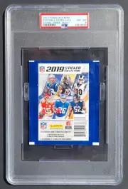 2019 Panini Stickers Pack SHOWING Daniel Jones RC Card 73 PSA 8 POP 1 No 9 or 10