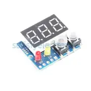 3 Way 0-99.9V DC Panel Digital Voltmeter w/Alarm Indicator Green LED Display