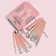 Set of 20 PCS Makeup Brush Kit for Foundation Liquid Blending Powder Eyeshadow Blush Cosmetics Concealer Brushes with Soft & Dense Bristles Assorted Color