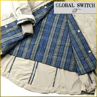 日本專櫃 新品 GLOBAL SWITCH 保暖連帽外套 女 40號 特殊材質面料 輕量 中棉内襯可拆  AF201G