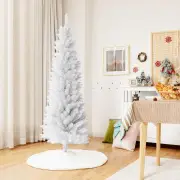 Costway1.8M Artificial Pencil White Christmas Tree