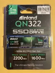 INLAND QN322 1TB NVMe M.2 2280 PCIe Gen 3x4 3D NAND SSD 2200Read/1600 Write MB/s