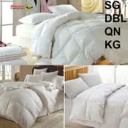 SG/DB/QB/KG ROYAL COMFORT DUCK FEATHER & DOWN QUILT/DUVET/DOONA SUMMER 400GSM