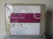 Sleep Number Smart Bed Skirt Sand Expanded Queen Mattress Box Spring FlexFit New
