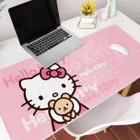 在飛比找Yahoo!奇摩拍賣優惠-HelloKitty 辦公桌墊 超大滑鼠墊 加大書桌墊 防水