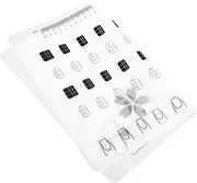 WOFASHPURET Nail Art Practice Pad Manicure Training Mat for Beauty Salons Portable Template for Improving Nail Techniques and Product Consistency