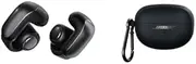 Bose Ultra Open Earbuds (Black) with Bose Silicone Case Cover (Black)