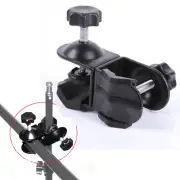 Dual Double U Clip Clamp fr Photo Studio Camera Video light Stand tripod Pipe