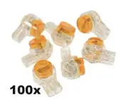 100 UY2 Twin Blade 2 Wire Scotchlok Scotch Lock Gel Fill Splice Crimp Connector