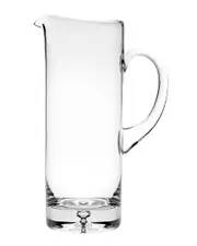 Barski Straight Sided Glass Pitcher with Handle