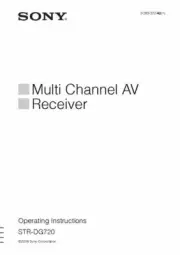 Sony STR-DG720 Amplifier / Receiver Owners Instruction Manual FREE SHIPPING