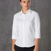 HERA - Ladies Mini Herringbone 3/4 Sleeve Shirt