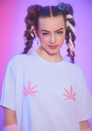 Pixie Go Green Oversized Graphic Tee