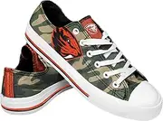 FOCO NCAA Womens Low Top Repeat Print Canvas Shoes