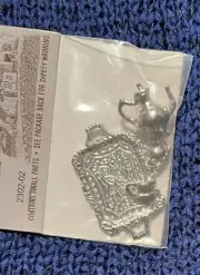 Timeless Minis Lot 4 :Serving silver tone tea Set Doll House Tray Miniature 1:12