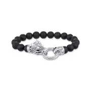 Buy Bracelet with obsidian beads and dragon clasp by Thomas Sabo online - THOMAS SABO Australia
