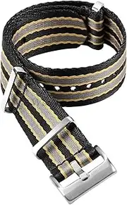 [GUMMMY] 20mm High Density Nylon Strap For Omega Seamaster 007 Wristband For Rolex Military Watch Band Bracelet