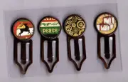 Graphic45 CHRISTMAS TIME #102 Antique Copper (4) Metal Clips HANDMADE