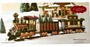 ST.NICHOLAS SQUARE VILLAGE COLLECTION 3 PIECE TRAIN SET ILLUMINATED NEW BOX