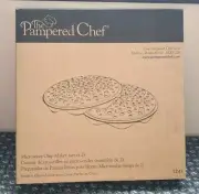 NEW IN BOX Pampered Chef Microwave Chip Maker Set of Two #1241