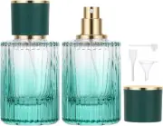 Perfume Atomiser, 2 Pcs 50Ml Glass Spray Bottle, Refillable Perfume Bottle, Trav