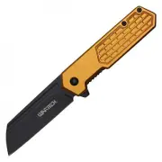 7" Gold Cleaver Pocket Knife