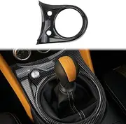 Fewshaw Carbon Fiber Style Manual Gear Shift Panel Cover Trim Accessories for Nissan 370Z (Large)